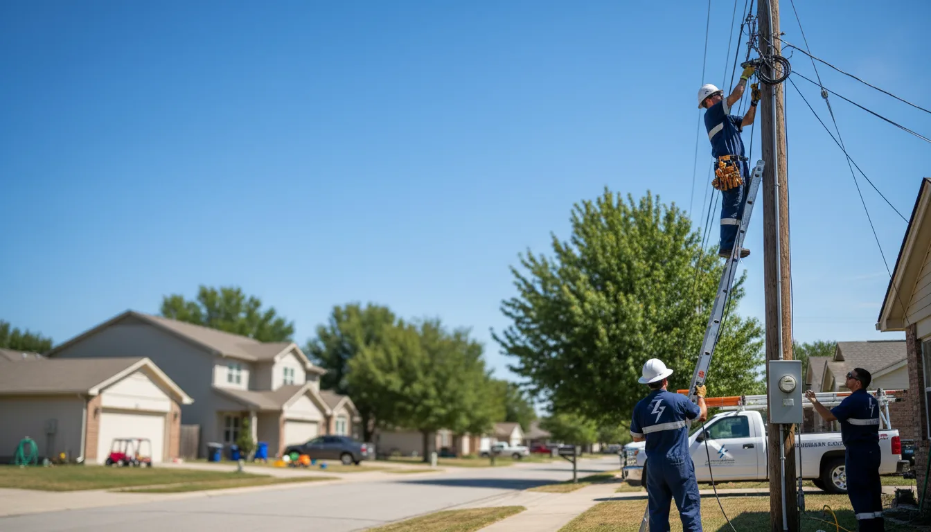 Residential electrician providing installation services in Vardaman, MS